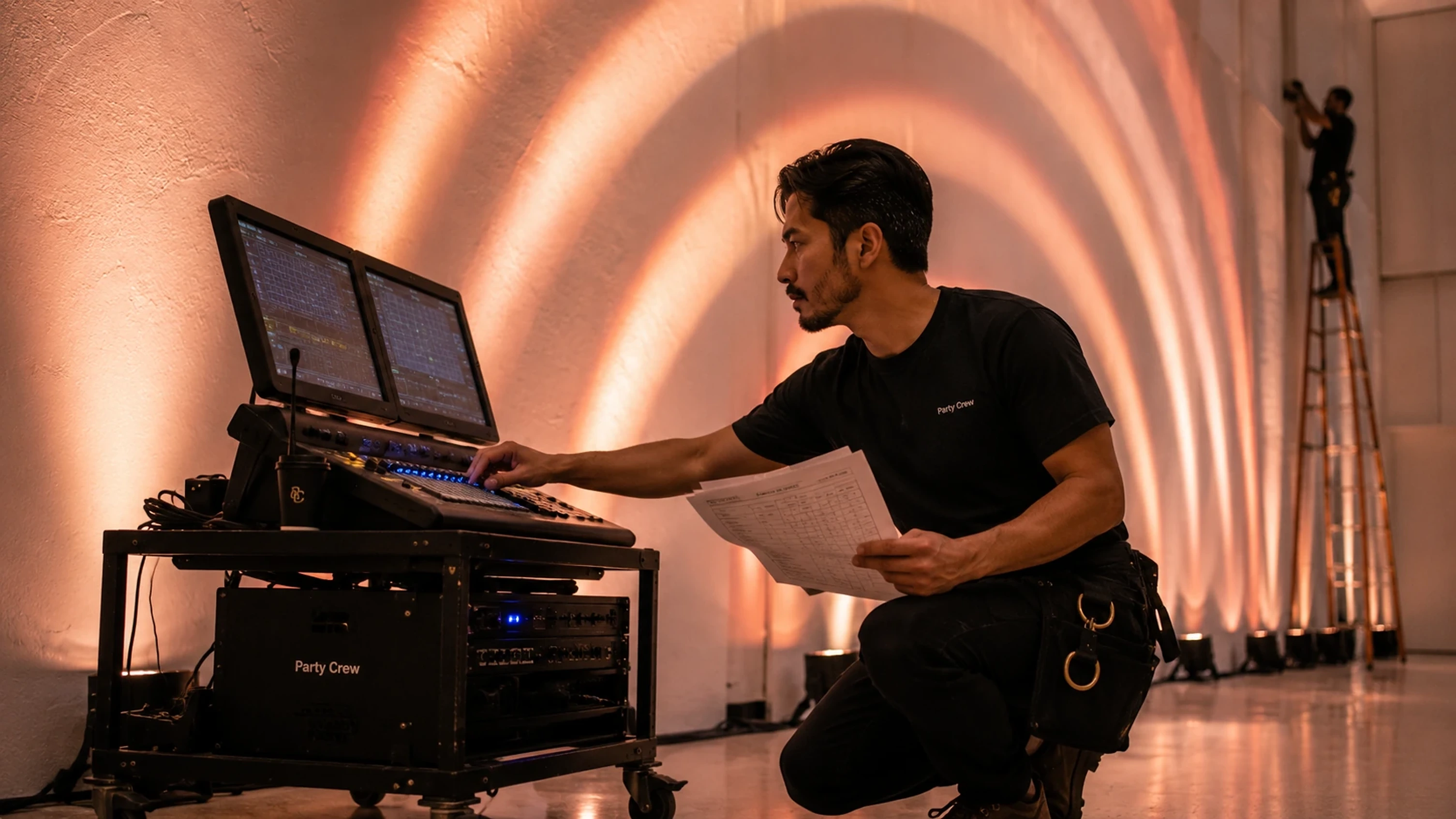 Atmospheric venue with warm lighting