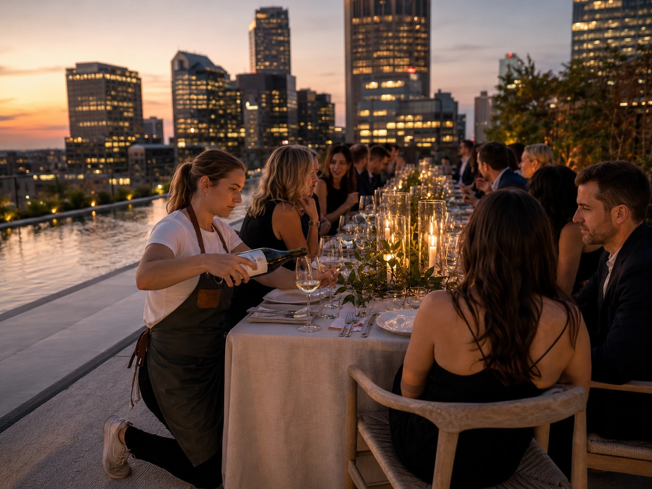 Luxury poolside event venue in Stamford